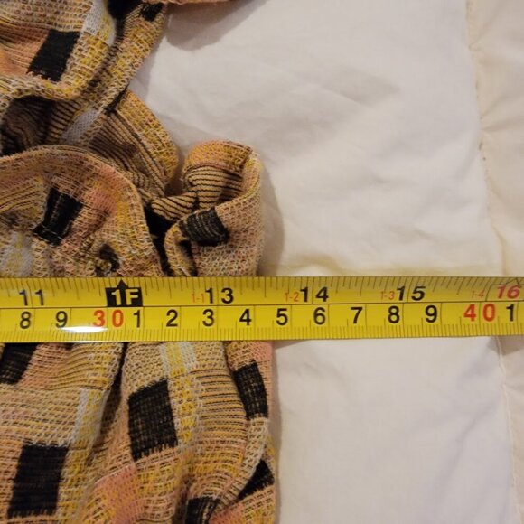 Anthropologie Eva Franco Smocked Peplum Top Size L - Picture 9 of 9